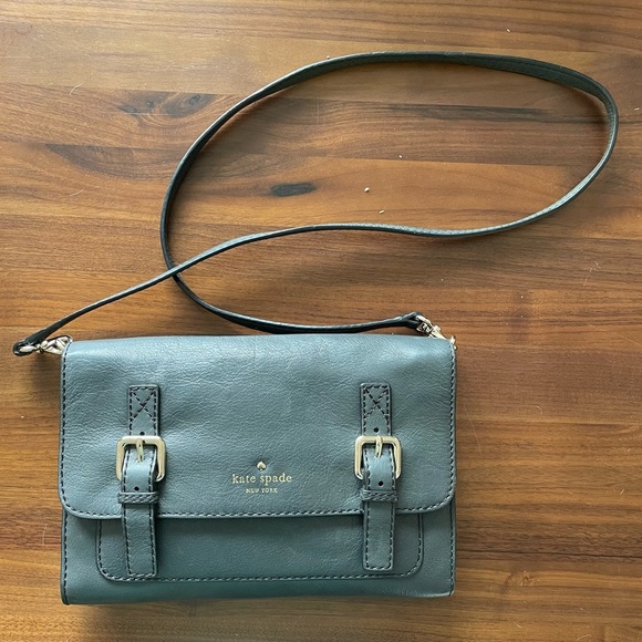 kate spade | Bags | Kate Spade Allen Street Neil Crossbody Bag Grey With  Dust Bag | Poshmark